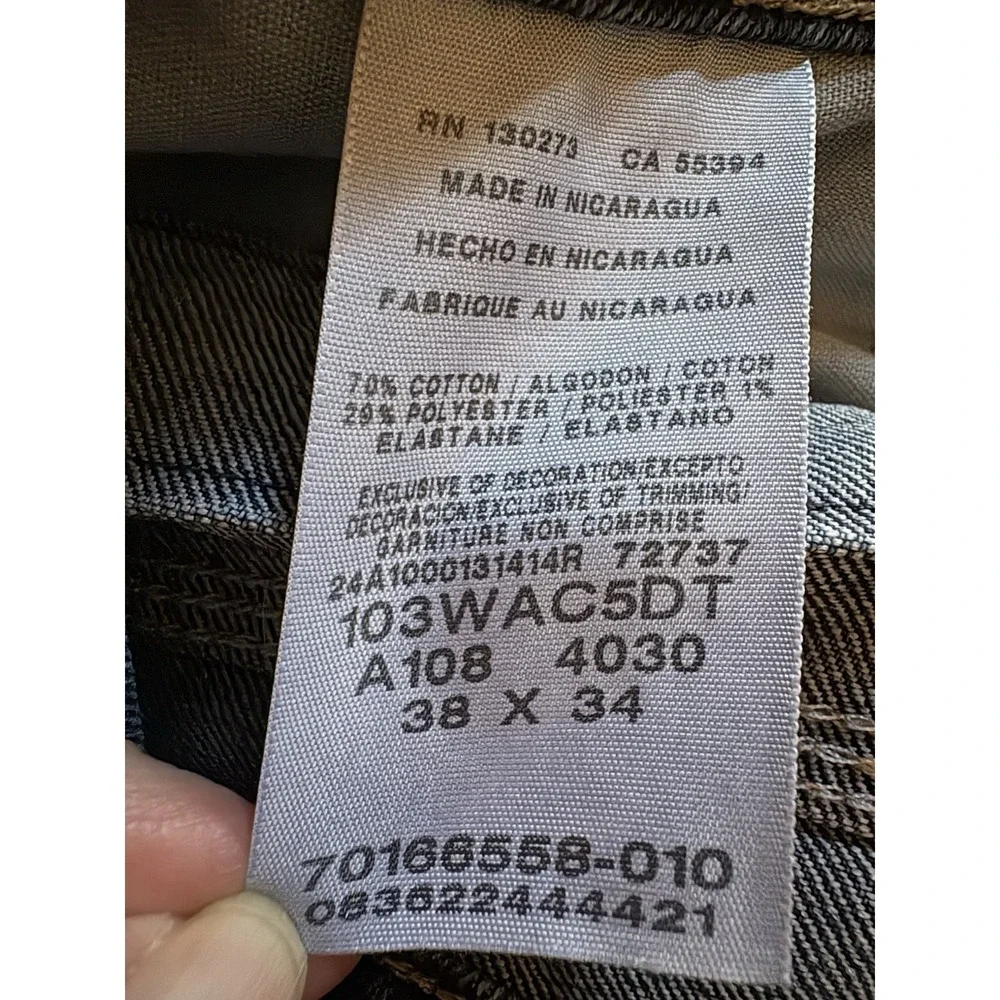 WRANGLER RIGGS WORKWEAR 38x34 Jeans Relaxed Fit Durable Denim Work Pants